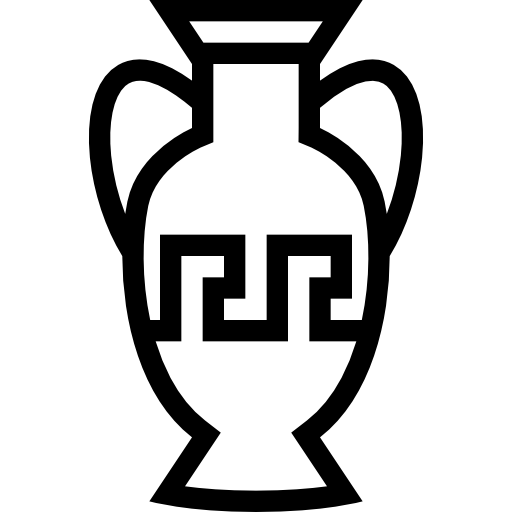 Vase Coloring Lineal icon