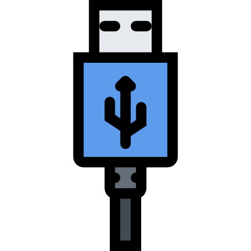 Usb cable Coloring Color icon