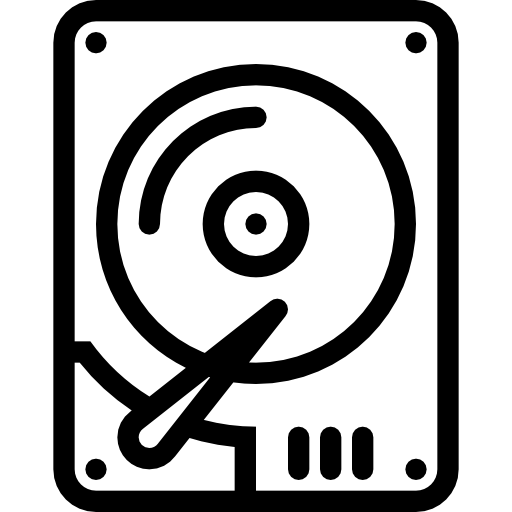 disco duro Coloring Lineal icono