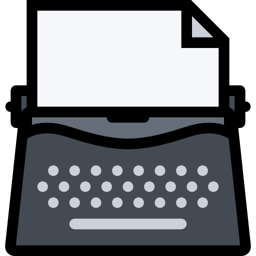 máquina de escribir Coloring Color icono