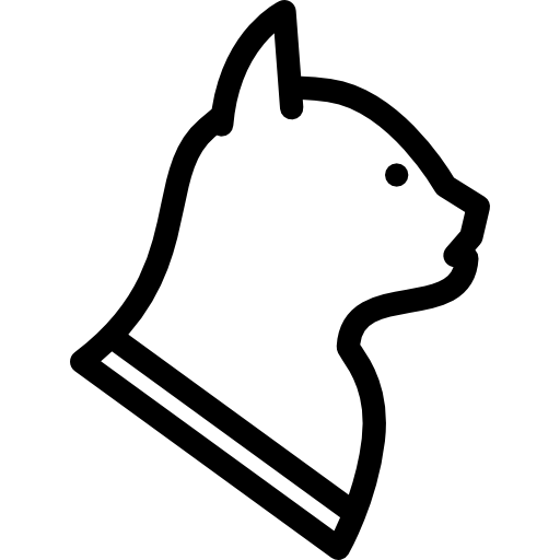 gato Coloring Lineal icono