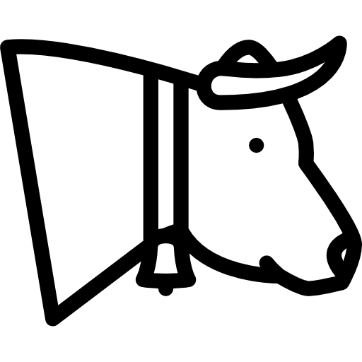 vaca Coloring Lineal Ícone