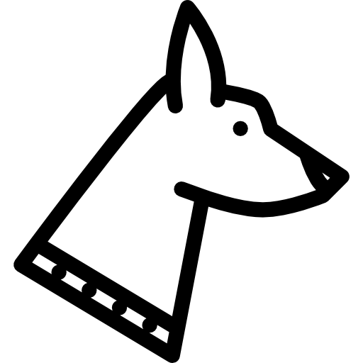 hund Coloring Lineal icon