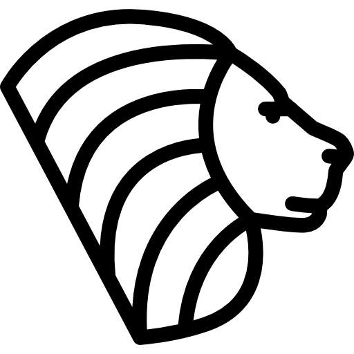 ライオン Coloring Lineal icon