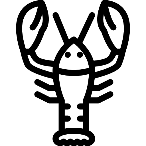 Lobster Coloring Lineal icon