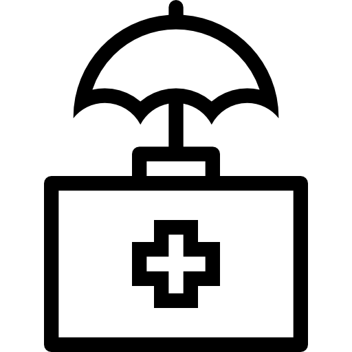 krankenversicherung Coloring Lineal icon