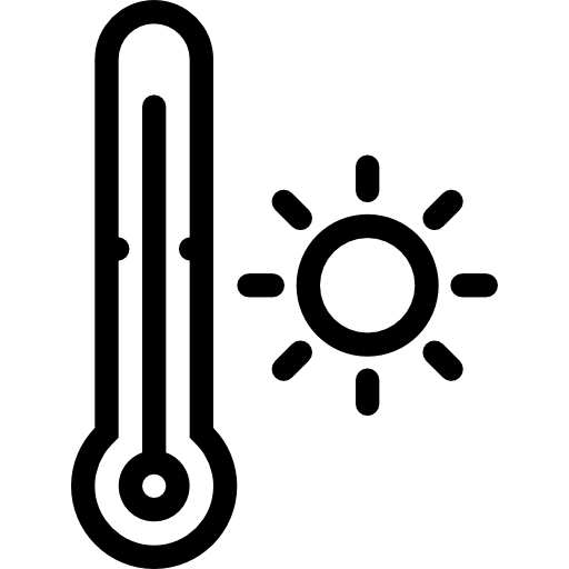 Thermometer Coloring Lineal icon