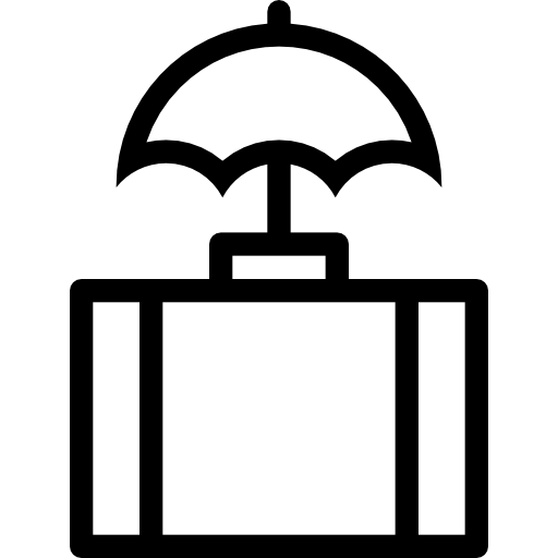 Travel insurance Coloring Lineal icon