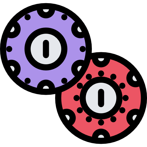 ficha de póker Coloring Color icono