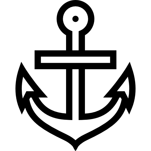 Anchor Coloring Lineal icon