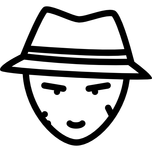 Criminal Coloring Lineal icon