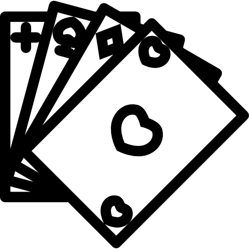 poker Coloring Lineal icon