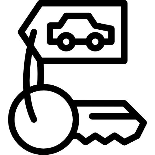 Car key Coloring Lineal icon