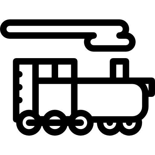 locomotiva Coloring Lineal icona