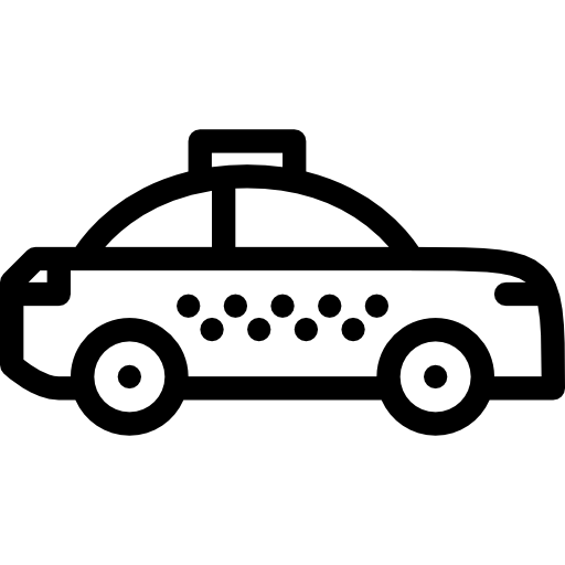 taxi Coloring Lineal icono