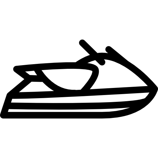scooter nautique Coloring Lineal Icône