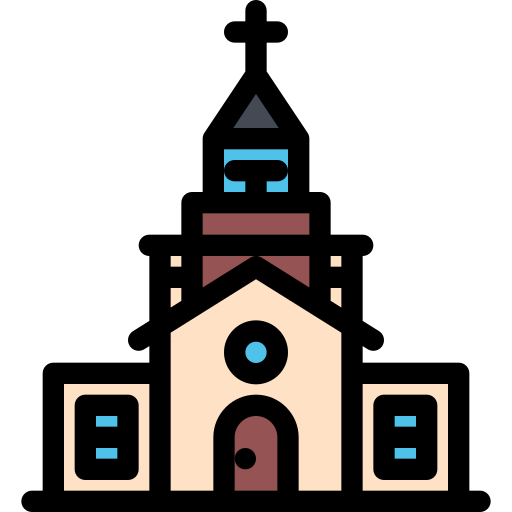 iglesia Coloring Color icono