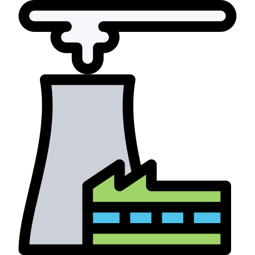 Nuclear plant Coloring Color icon