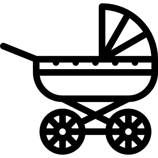 kinderwagen Coloring Lineal icon