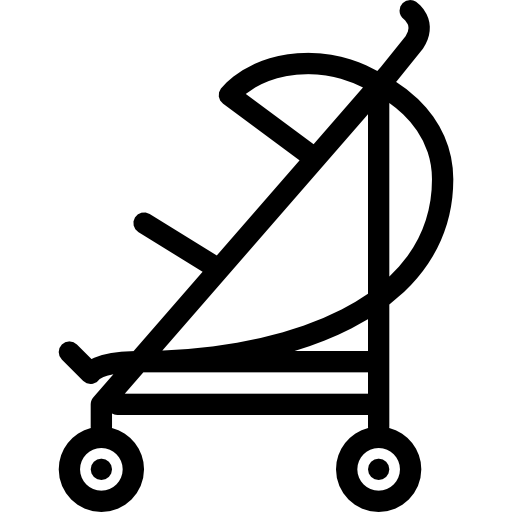 cochecito de bebé Coloring Lineal icono