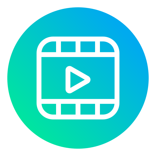 vídeo Generic Flat Gradient icono