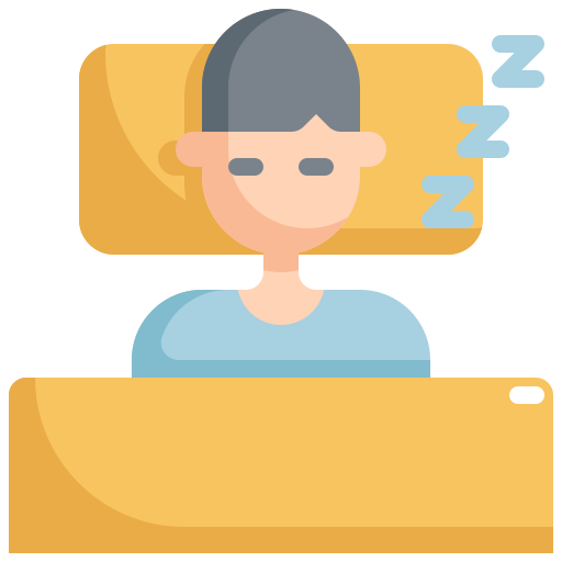 Human sleeping Generic Flat icon