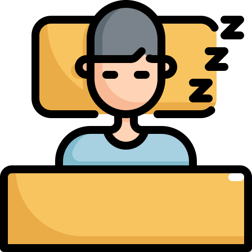 Human sleeping Generic Outline Color icon