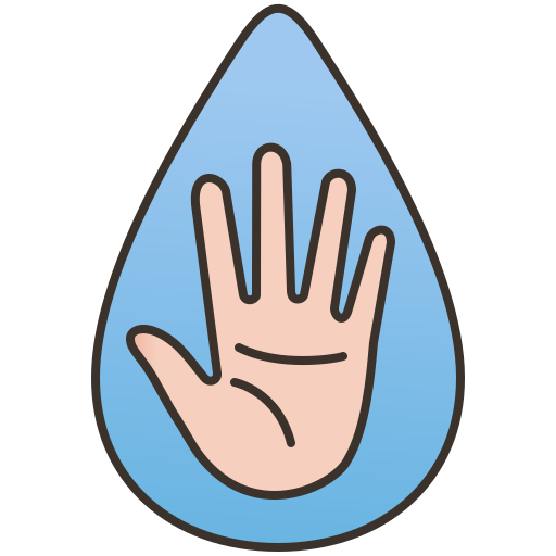 se laver les mains Amethys Design Lineal Color Icône