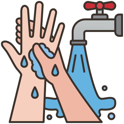 lavar as mãos Amethys Design Lineal Color Ícone