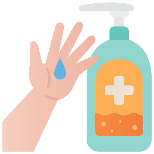 Hand sanitizer Amethys Design Flat icon