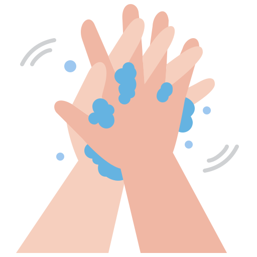 lavado de manos Amethys Design Flat icono