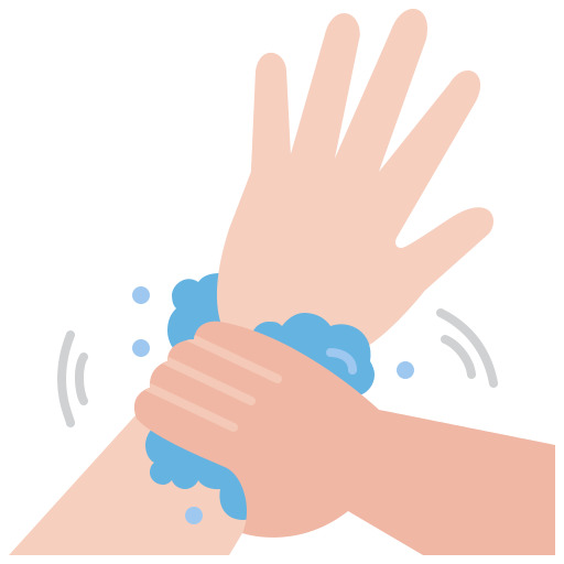 Hand washing Amethys Design Flat icon