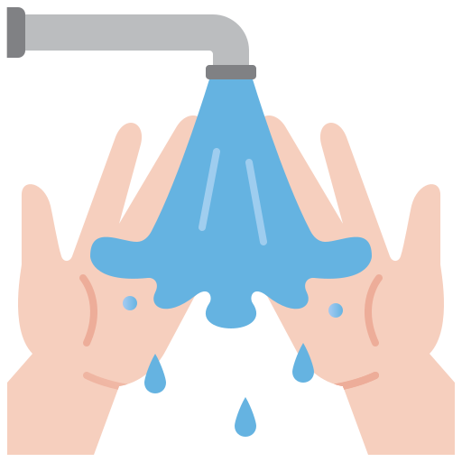 Hand washing Amethys Design Flat icon