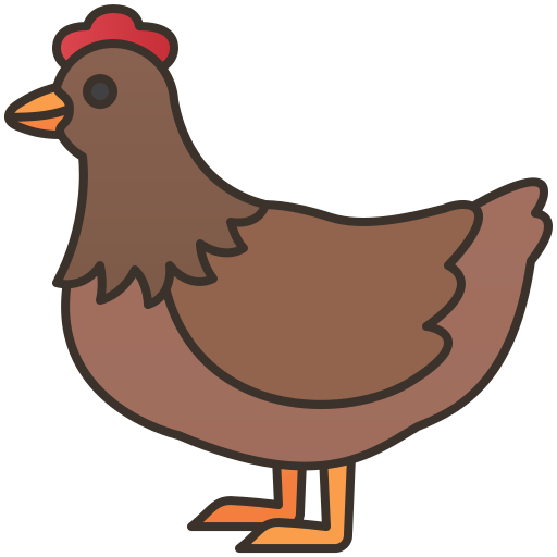 poulet Amethys Design Lineal Color Icône