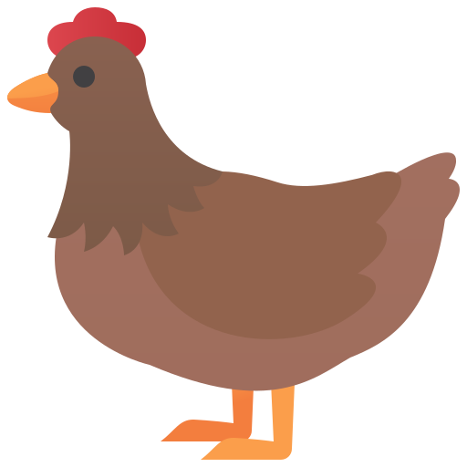 poulet Amethys Design Flat Icône