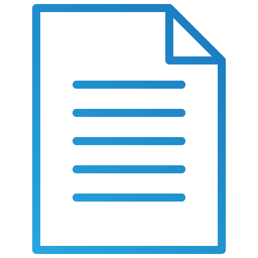 Document Toempong Gradient icon