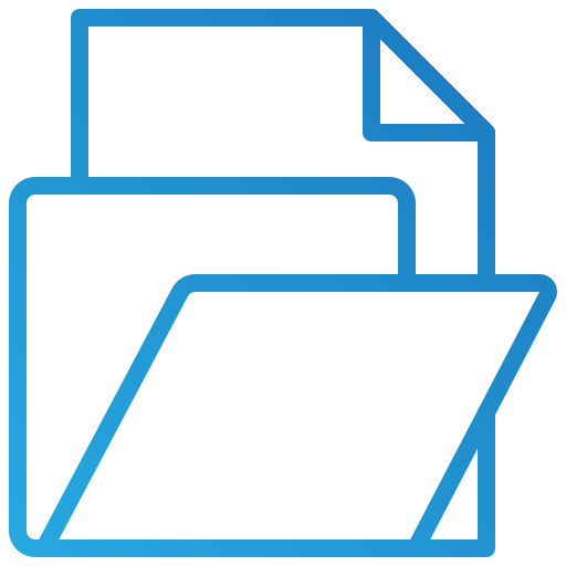 Folder Toempong Gradient icon