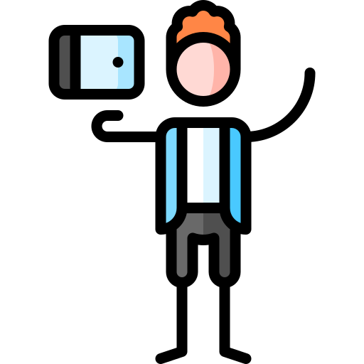태블릿 Puppet Characters Lineal Color icon