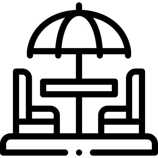 paraplu Detailed Rounded Lineal icoon