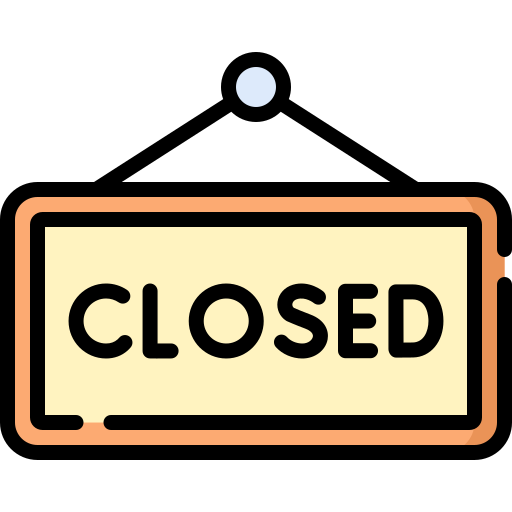 Closed sign Special Lineal color icon