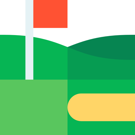 golfplatz Basic Straight Flat icon