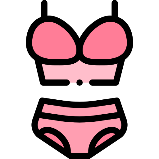 Lingerie Detailed Rounded Lineal color icon