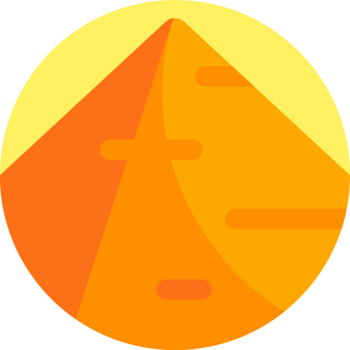 피라미드 Detailed Flat Circular Flat icon