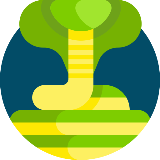 コブラ Detailed Flat Circular Flat icon