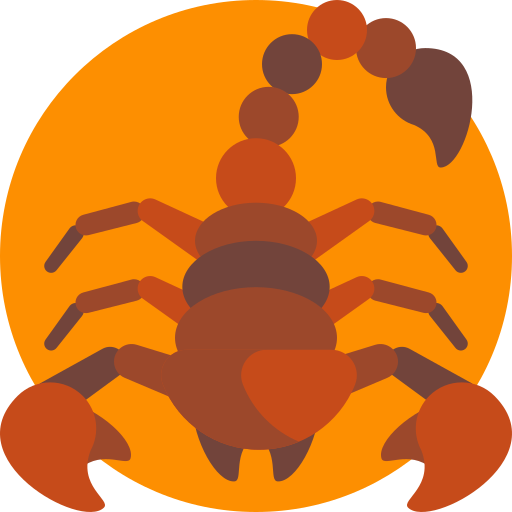 skorpion Detailed Flat Circular Flat icon