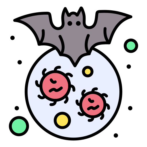 Bat Flatart Icons Lineal Color icon