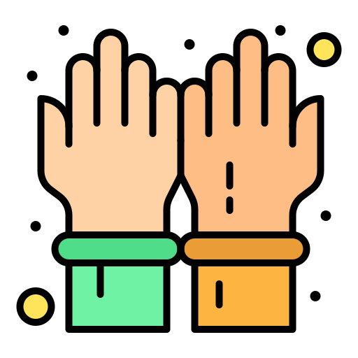 Gloves Flatart Icons Lineal Color icon