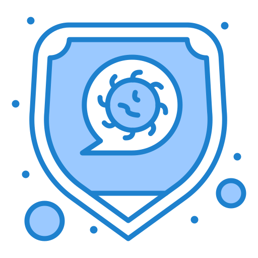 コロナウイルス Generic Blue icon