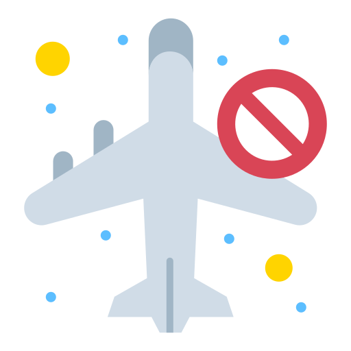 No traveling Flatart Icons Flat icon