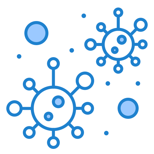 coronavirus Generic Blue icon